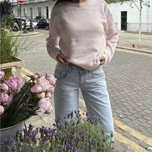 Soft Pink Women's Crew Neck Sweater